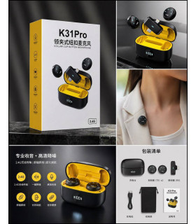 میکروفون یقه ای بی سیم مدل K31PRO