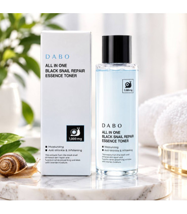 تونر اسنس حلزون مشکی دابو DABO  ALL IN ONE  BLACK SNAIL REPAIR  ESSENCE TONER